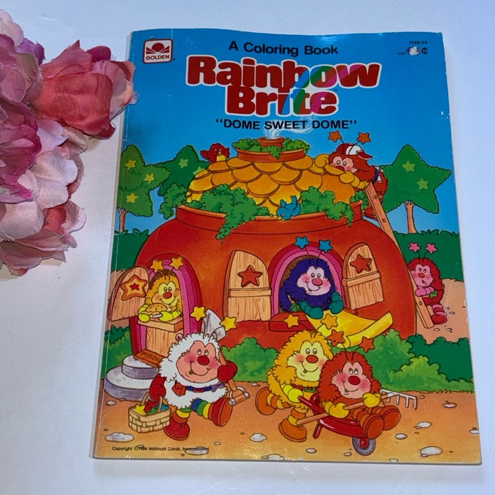 Rainbow Brite Home Coloring Book 1984 Hallmark Rainbow Brite Coloring Book